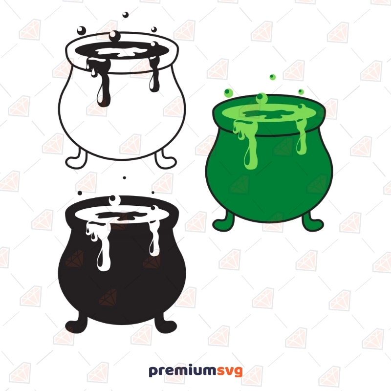 Cauldrons SVG, Cauldrons Clipart Instant Download Halloween SVG Svg