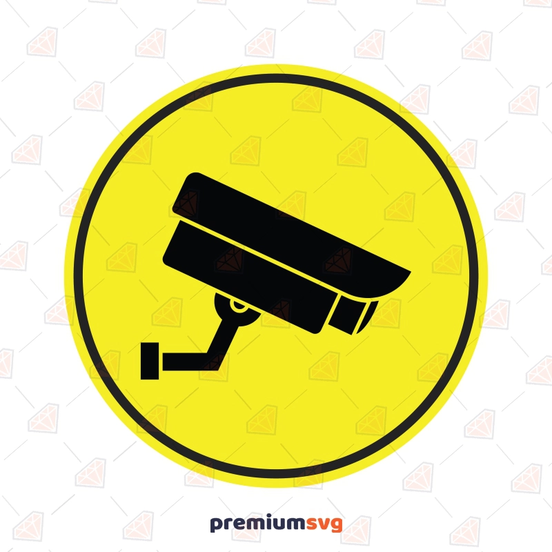 CCTV Camera SVG, CCTV Sign SVG Digital Design Vector Illustration Svg