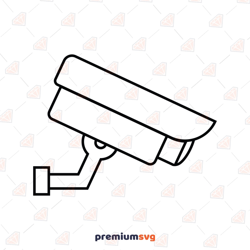 CCTV Outline SVG Vector, Cut File Vector Objects Svg