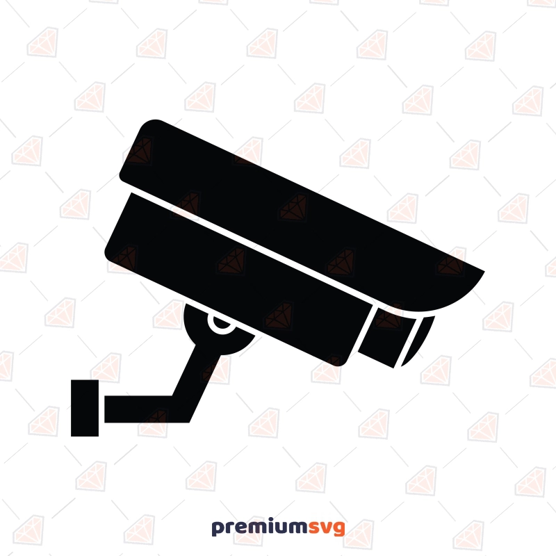 CCTV SVG, CCTV Camera SVG Silhouette Vector Illustration Svg