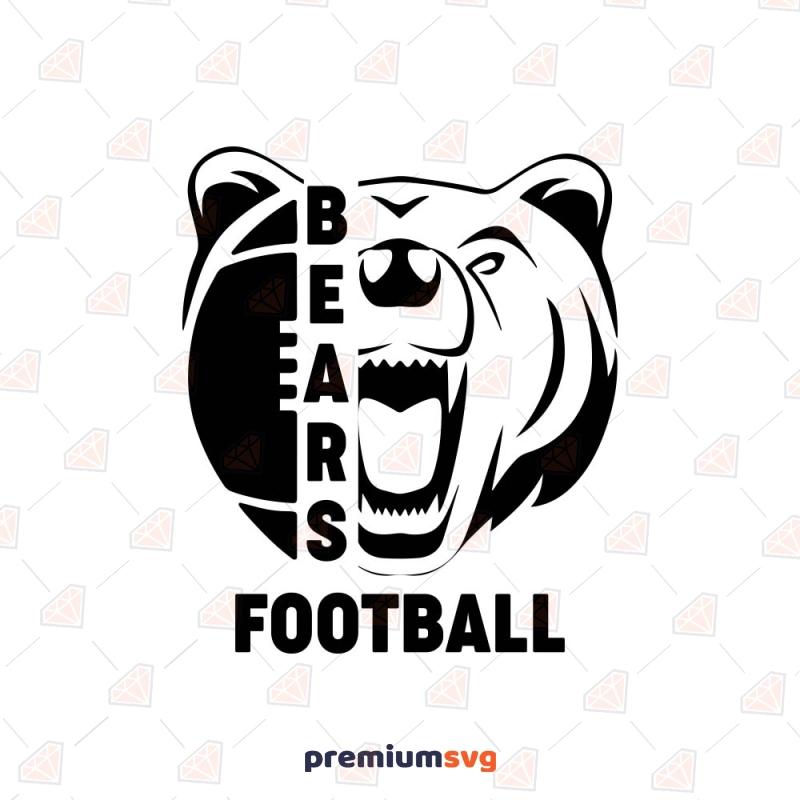 Chicago Bears Football SVG, Chicago Bears Instant Download Football SVG Svg