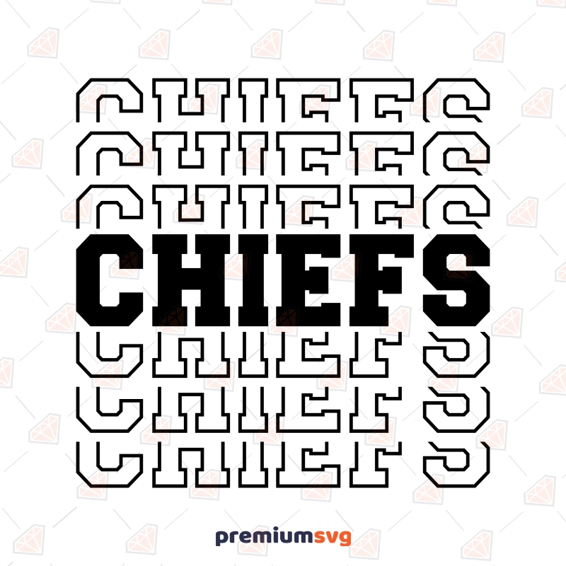 Chiefs Design SVG, Football Team SVG Digital Download Football SVG Svg