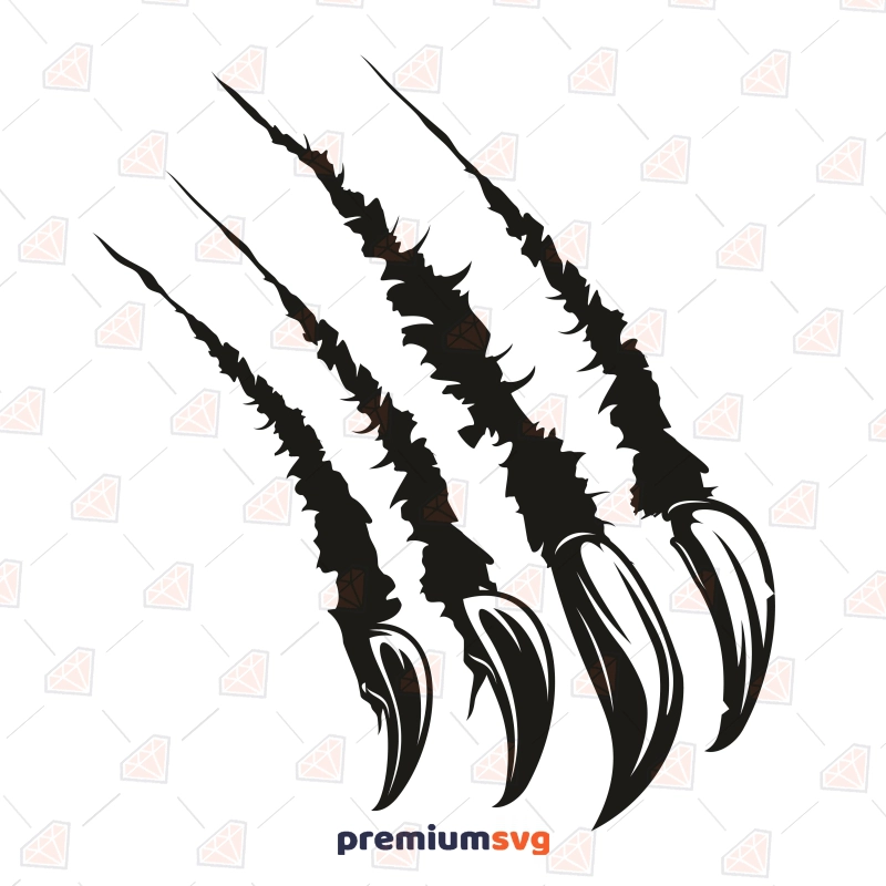 Claw Marks SVG File, Scratch Marks SVG | PremiumSVG
