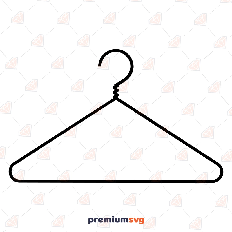 Clothes Hanger SVG, Home Basics SVG Digital Download Vector Objects Svg