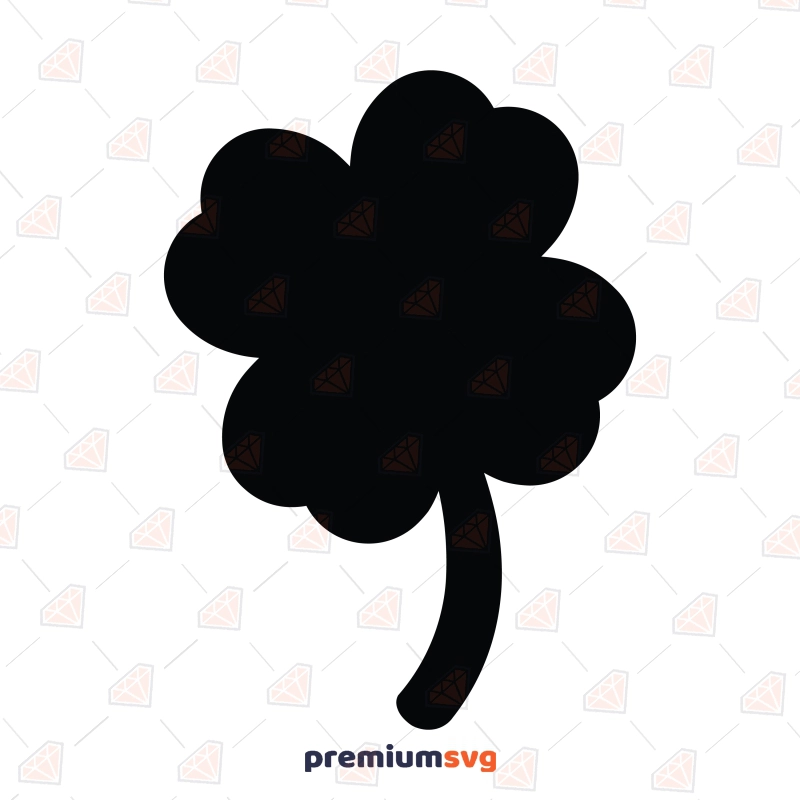 Clover Silhouette SVG, Clover Leaf SVG Clipart St Patrick's Day SVG Svg