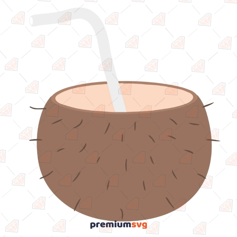 Coconut Cocktail SVG Cut Files | Summer Cocktail SVG Clipart Files Summer SVG Svg