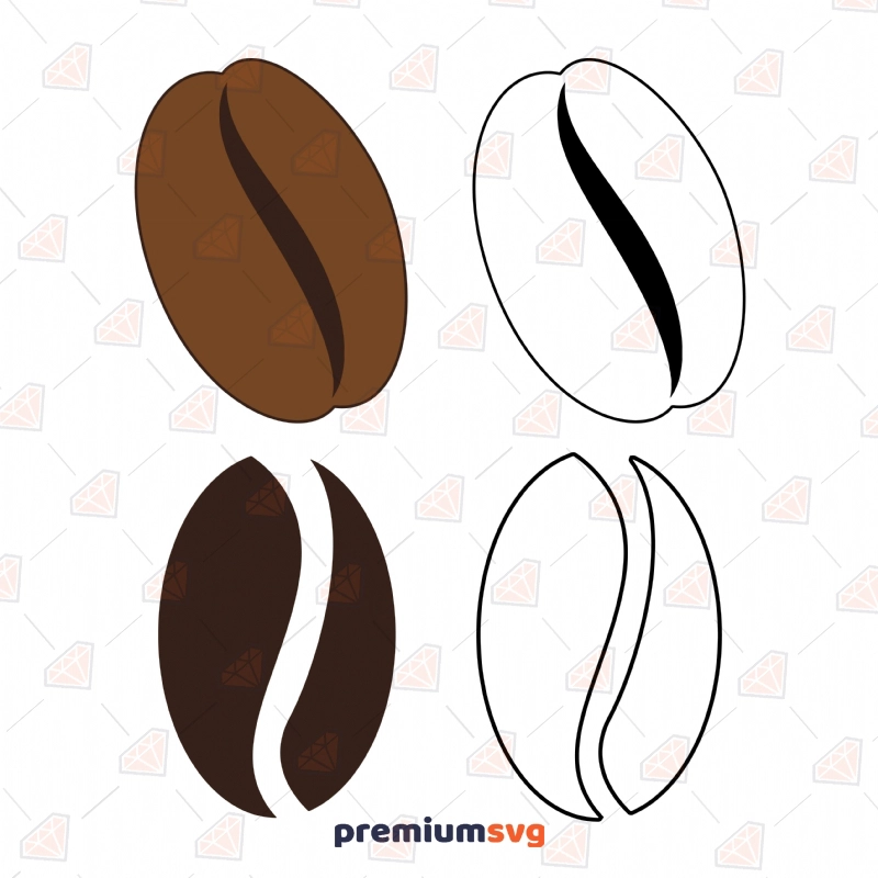 Coffee Bean SVG Bundle, Coffee Beans Bundle SVG Instant Download Coffee and Tea SVG Svg