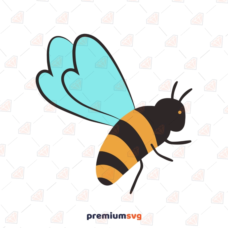 Colorful Honey Bee SVG, Honey Bee Cut File T-shirt SVG Svg