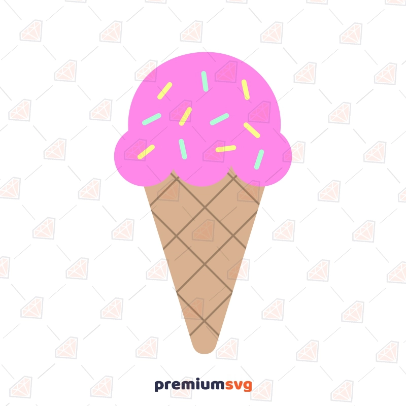 Ice Cream SVG, Cone Vector Files & Clipart Summer SVG Svg
