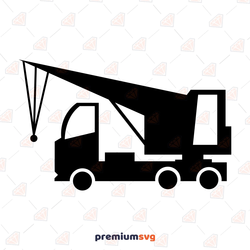 Crane SVG and Clipart Vector File Transportation Svg