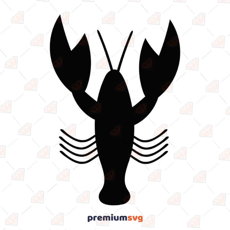 Crawfish SVG, Crawfish Clipart Instant Download Sea Life and Creatures SVG Svg