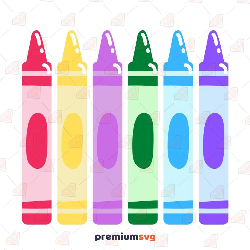 Crayons SVG, Crayons Bundle Instant Download Bundle SVG Svg