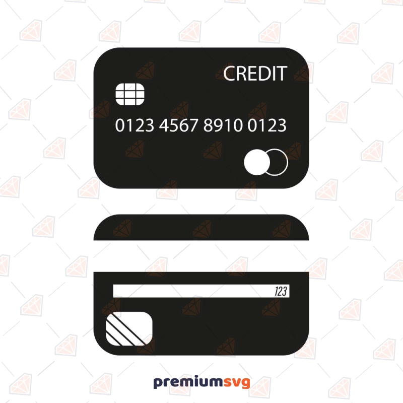 Credit Card SVG Design, Credit Card Vector Instant Download Drawings Svg