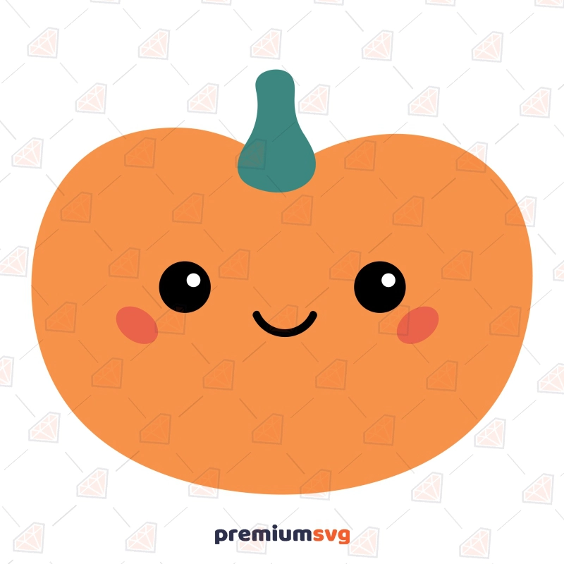 Cute Halloween Pumpkin SVG, Cute Pumpkin Instant Download Pumpkin SVG Svg