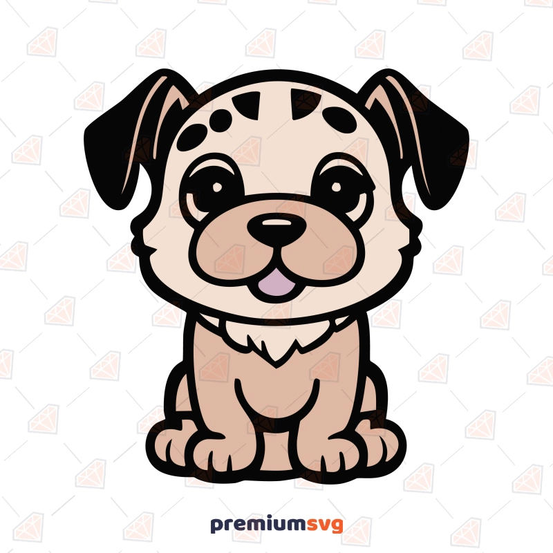 Cute Puppy SVG Clipart Dog SVG Svg