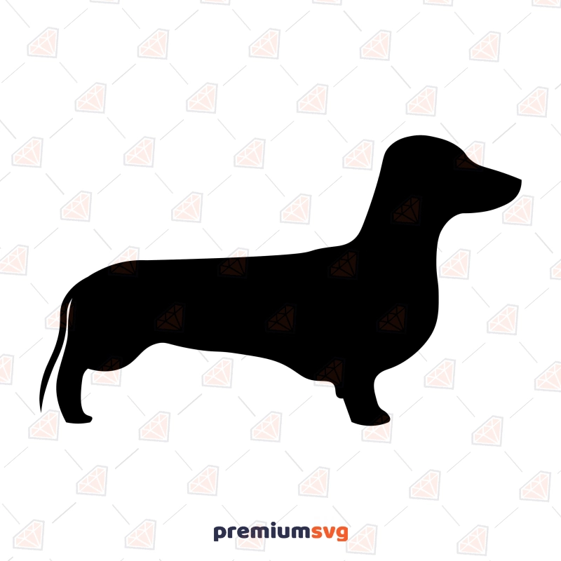 Dachshund Dog Silhouette SVG Cut File Dog SVG Svg