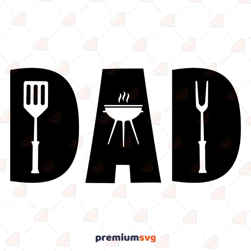 Dad Grill Master SVG, BBQ SVG Cricut Files Father's Day SVG Svg