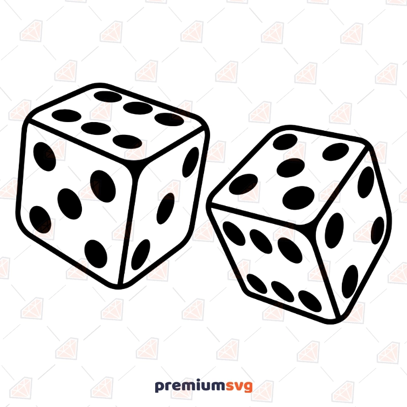 Dice Svg (11) Bundle, two dice vector, casino cricut, gamble svg, Roll The  Dice Instant Download, Png, Dxf, Psd, Emf, Eps, Ai and Svg