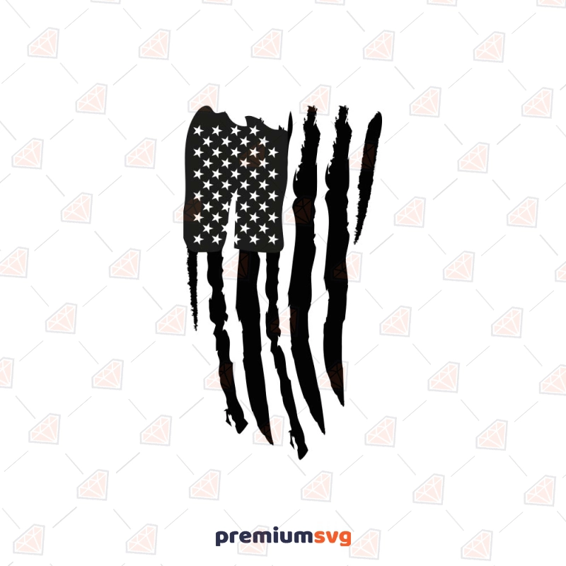 Distressed American Flag SVG, Vertical Usa Flag SVG for Cricut USA SVG Svg