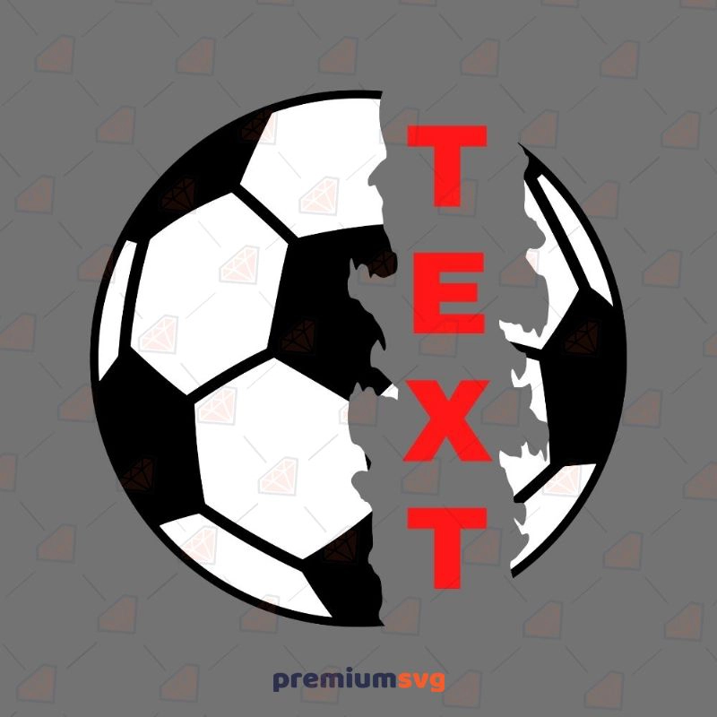 Distressed Soccer Monogram SVG, Soccer Instant Download Football SVG Svg