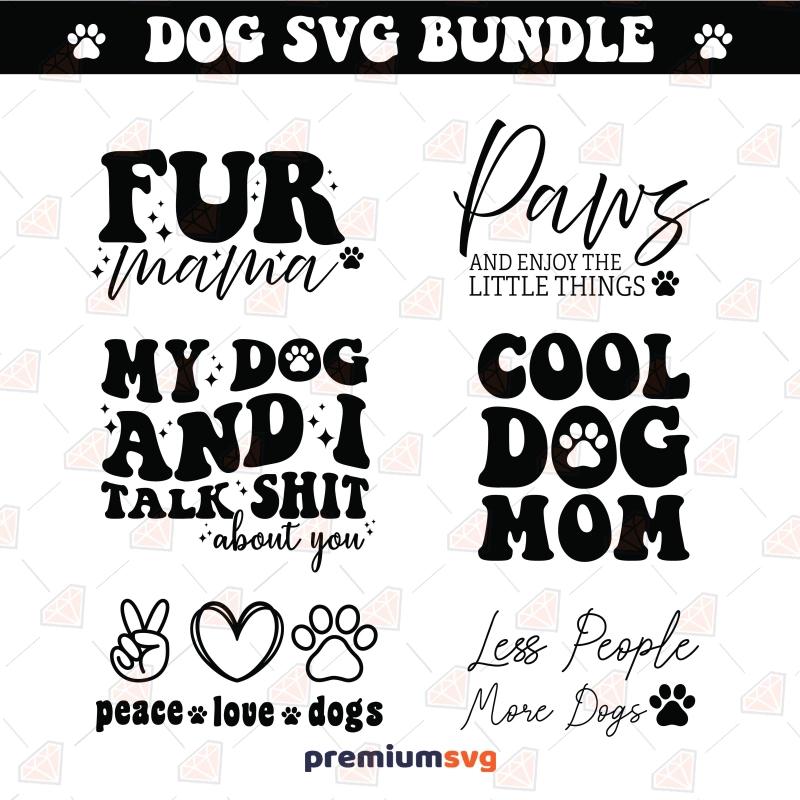 Dog Shirt SVG Bundle, Dog Quotes SVG Files for Cricut Dog SVG Svg