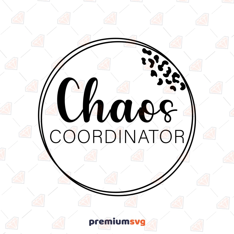 Double Circle Leopard Chaos Coordinator SVG T-shirt SVG Svg