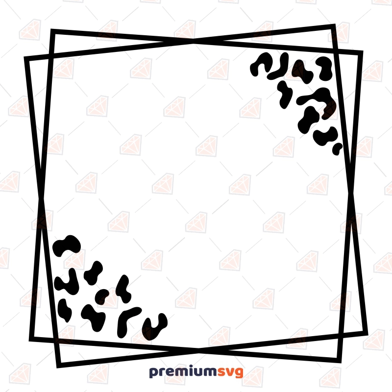 Double Leopard Square SVG T-shirt SVG Svg