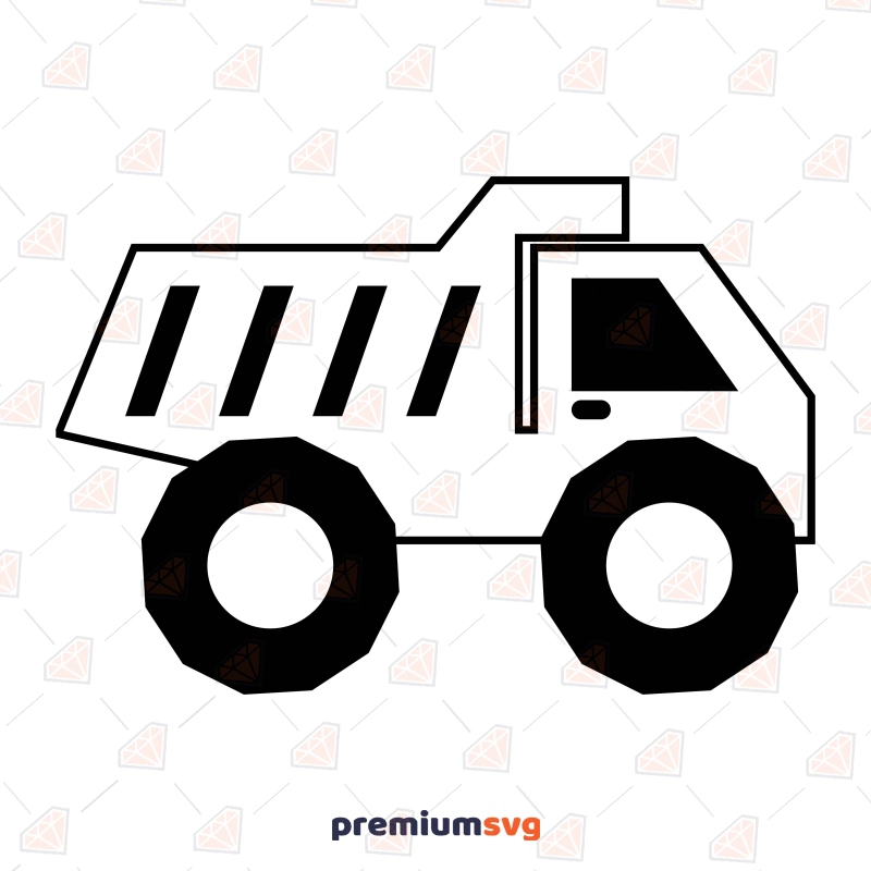 Dumper Truck SVG Vector File, Dumper Clipart  Svg