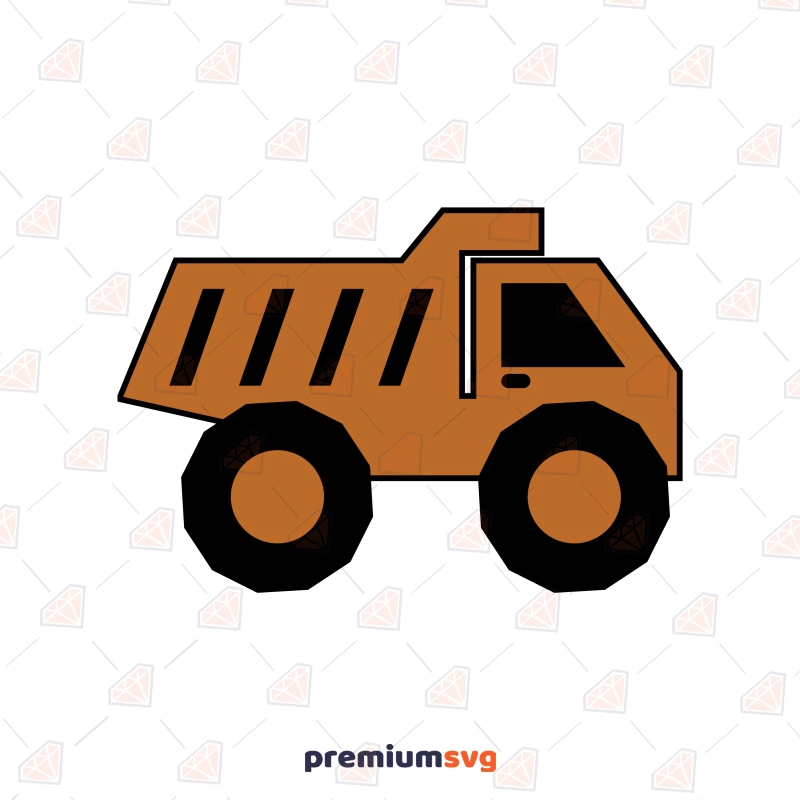 Dumping Truck SVG, Construction SVG Cut and Clipart Files Vector Illustration Svg