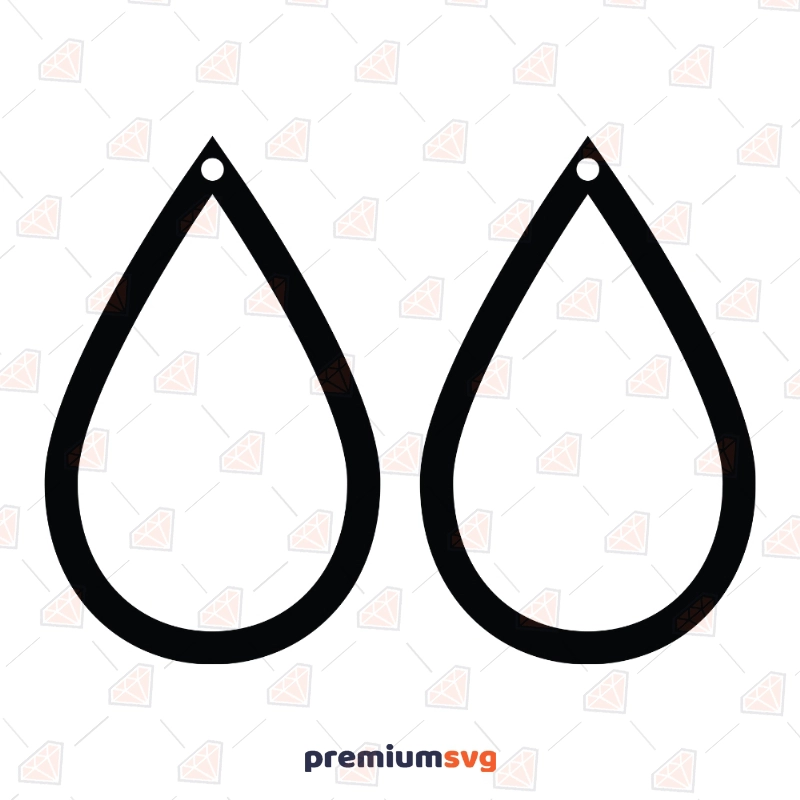 Earrings SVG Vector and Cut File Vector Illustration Svg