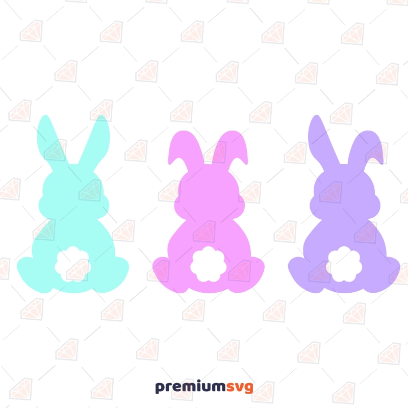 Easter Bunnies SVG Bundle, Cute Easter SVG Bundle Easter Day SVG Svg