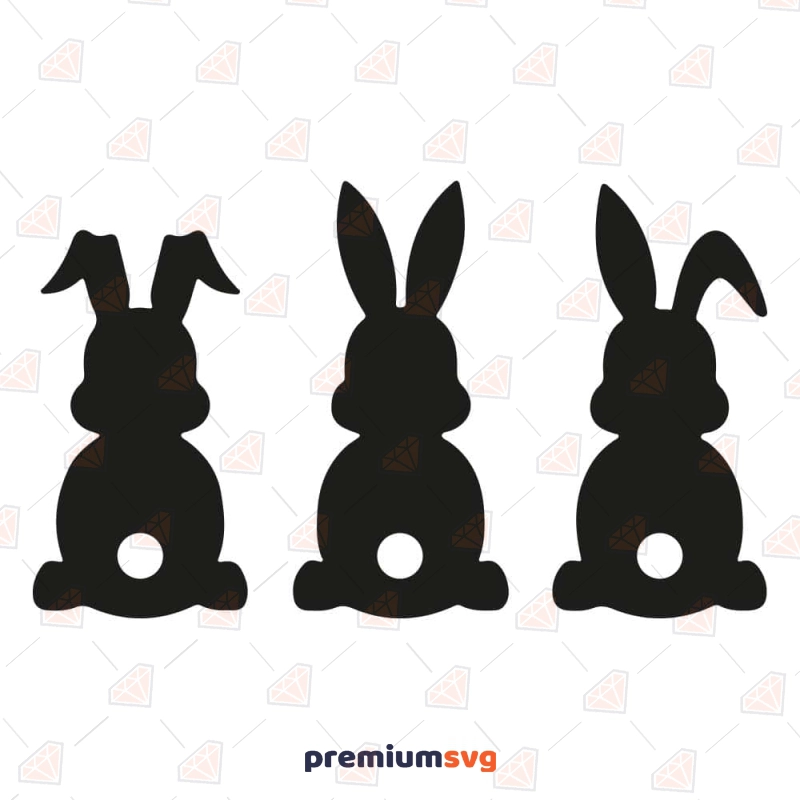 Easter Bunny Silhouette SVG Easter Day SVG Svg