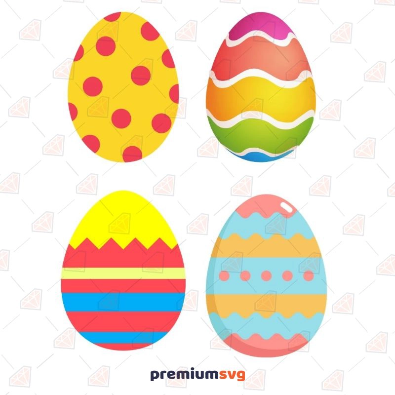 Colorful Easter eggs Royalty Free Stock SVG Vector and Clip Art