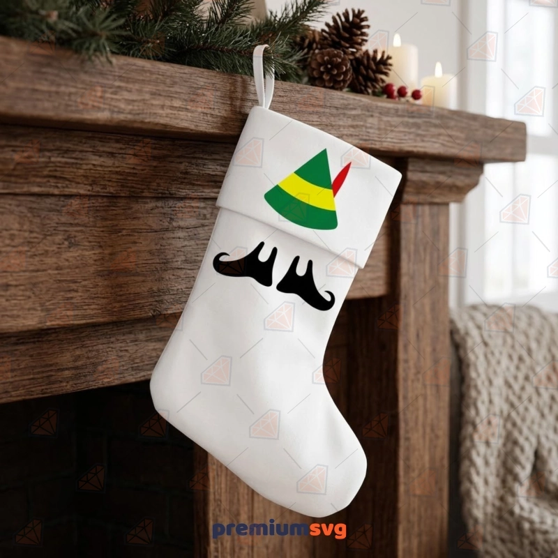 Novelty elf hat SVG design for Christmas costume shirts and party props