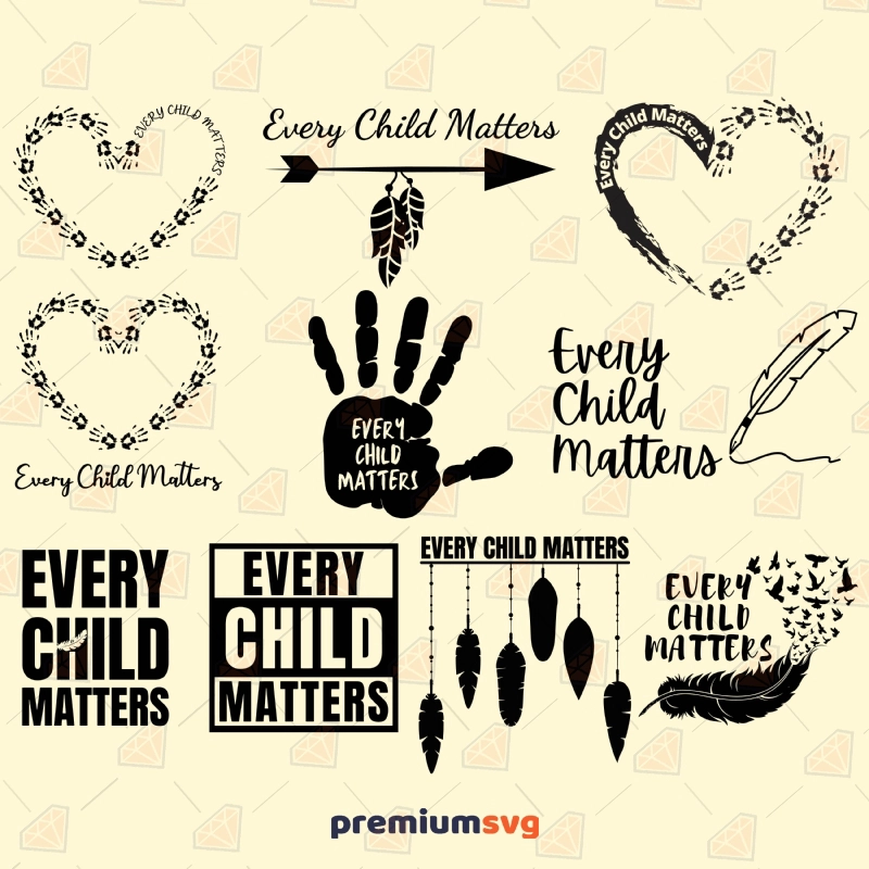 Every Child Matters Big Bundle SVG Cut Files Human Rights Svg