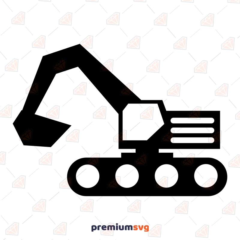 Excavator SVG & PNG Clipart File Transportation Svg