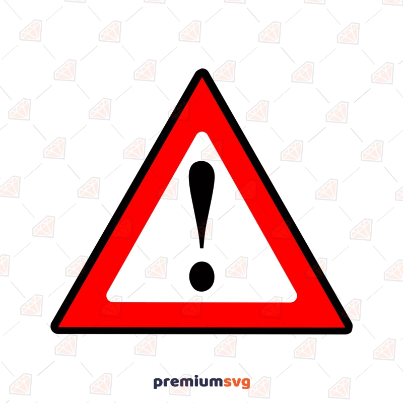 Exclamation Point Road Sign SVG Cut File Street Signs Svg