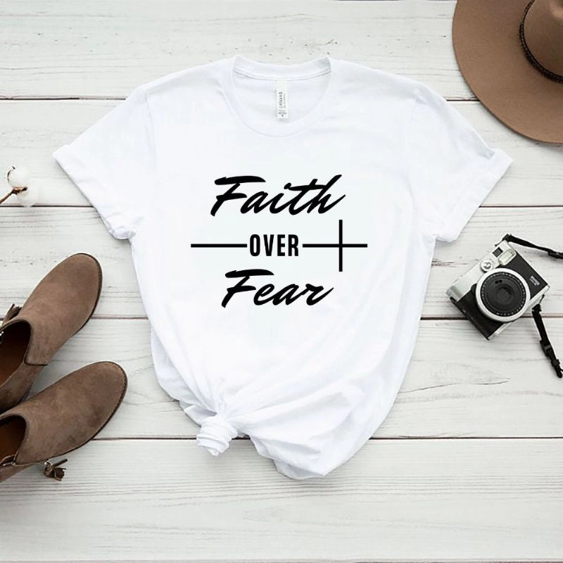 Faith Over Fear SVG cut file design for shirts and signs