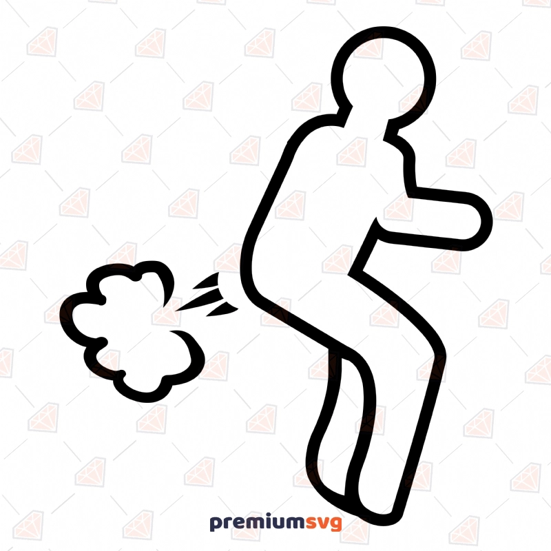 Fart SVG Cut Files, Fart Clipart Instant Download Funny SVG Svg