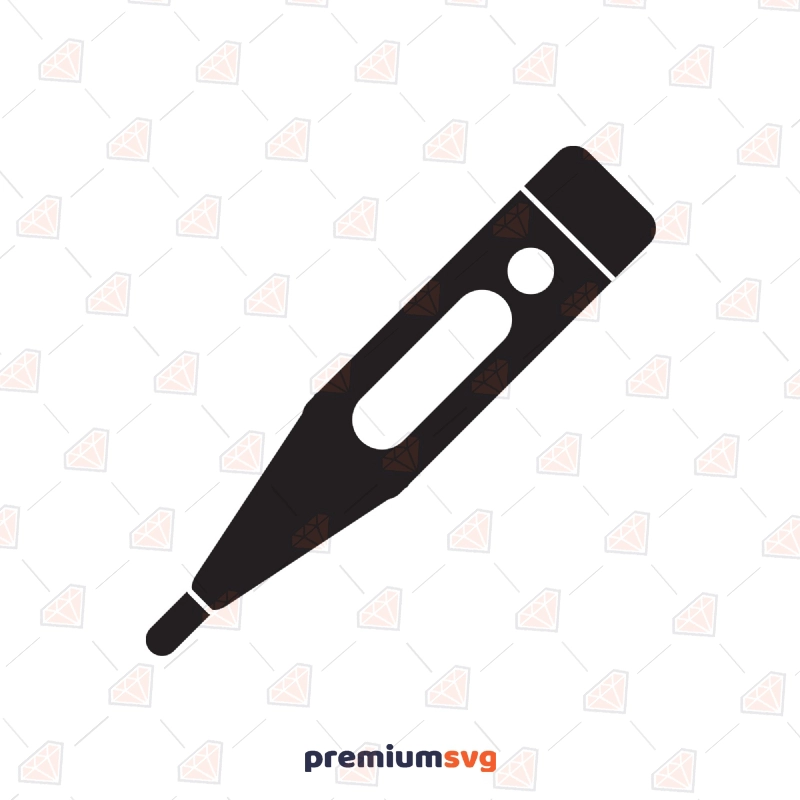 Fever Thermometer SVG, Instant Download Medical Equipment Svg