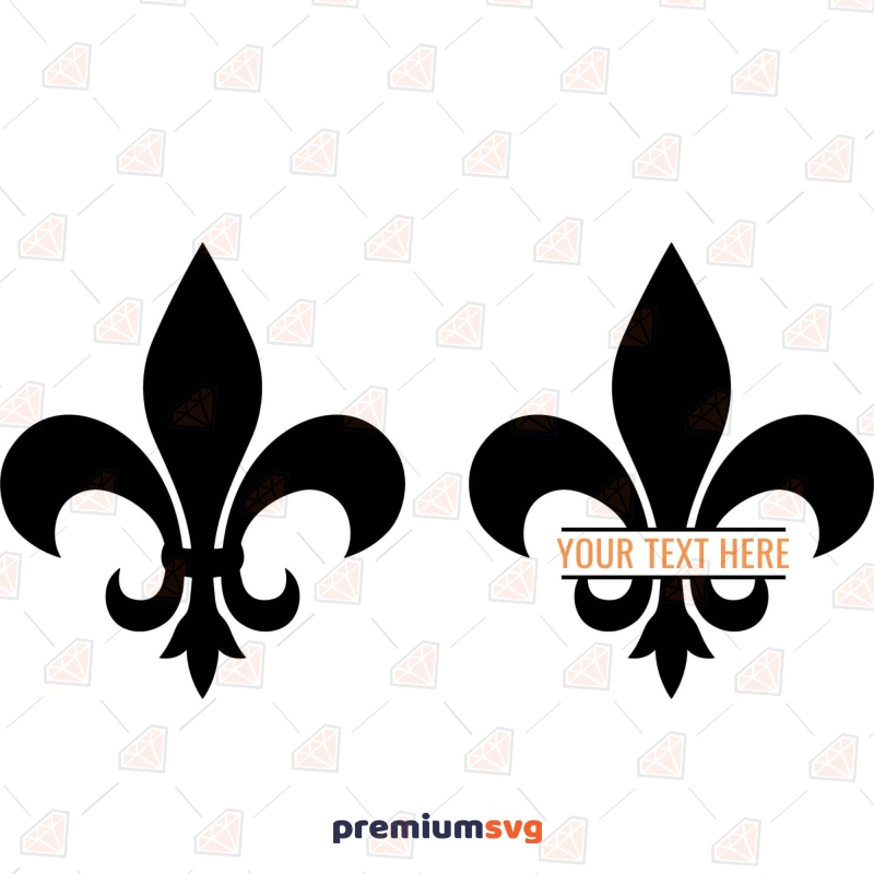 Fleur De Lis Monogram SVG Symbols Svg