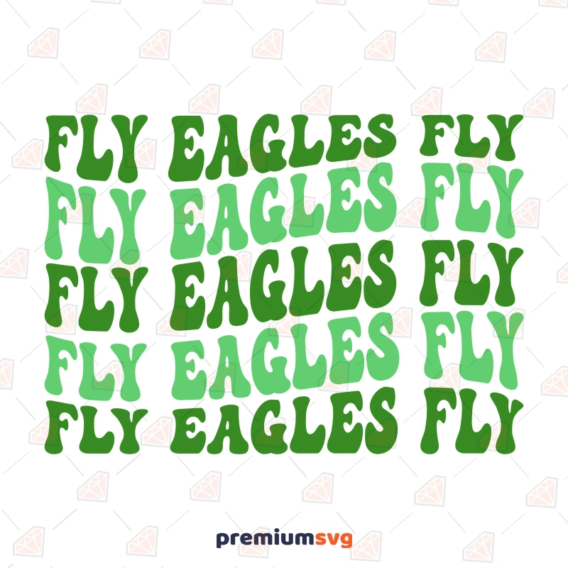 Fly Eagles Fly SVG, Retro Eagles SVG Cricut Design Football SVG Svg