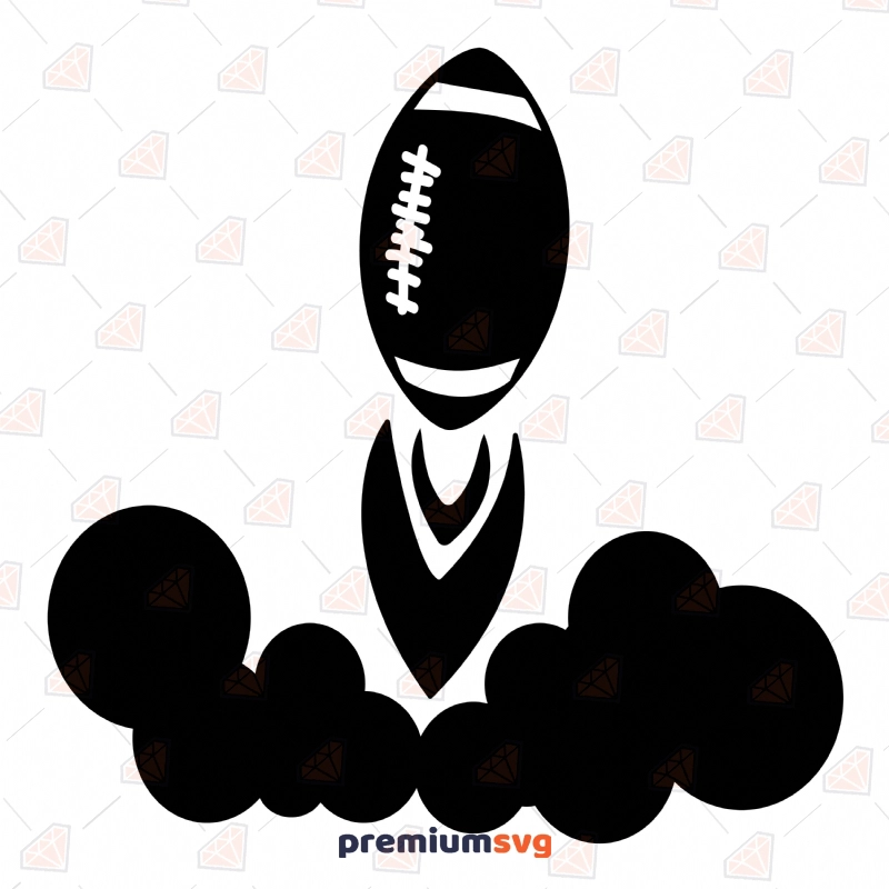 Football Ball Design Rocket SVG Cut File Football SVG Svg