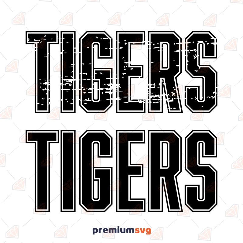 Tigers SVG Cut Files, Mascot SVG Shirt Design Football SVG Svg