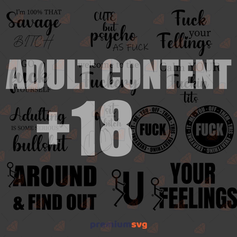 Fuck SVG Bundle, Funny Adult Quotes SVG for Shirts Funny SVG Svg