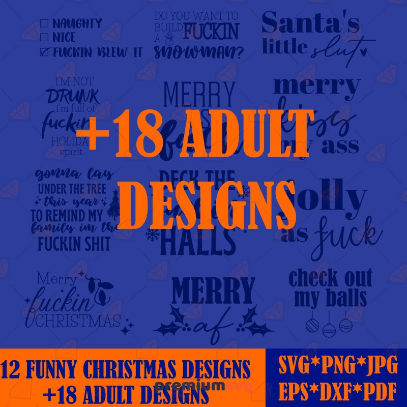 Funny Christmas SVG Bundle, Adult Christmas Funny Sayings SVG Bundle Christmas SVG Svg