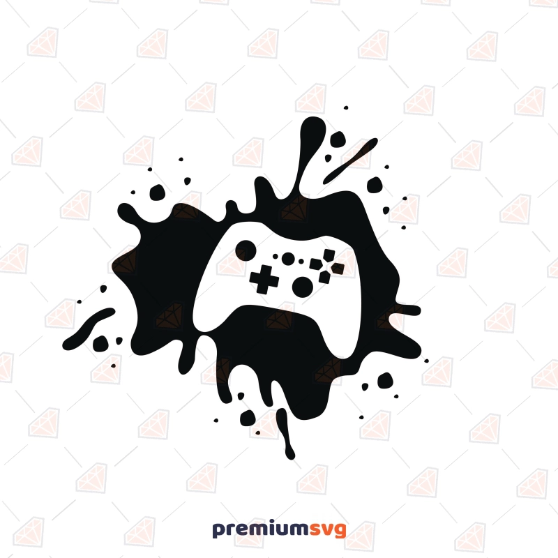 Game Controller Splatter SVG Gaming Svg