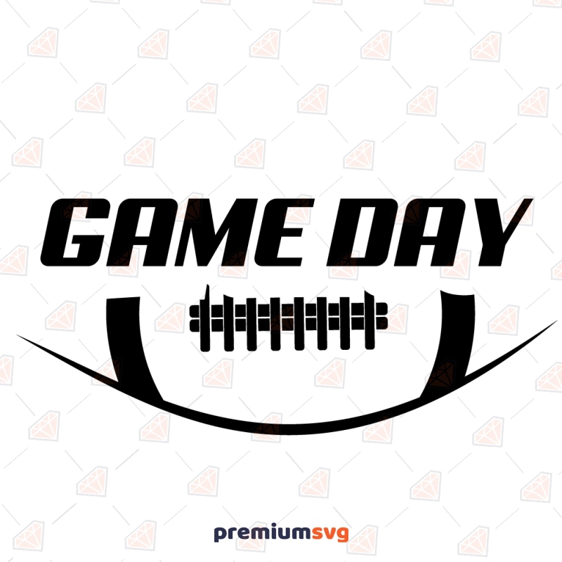 Game Day Design SVG File, Instant Download Football SVG Svg