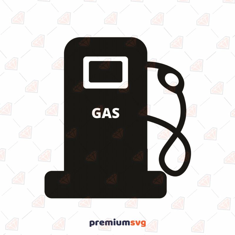 Gas Pump SVG Cut File, Gas Patrol Station SVG Instant Download Vector Illustration Svg