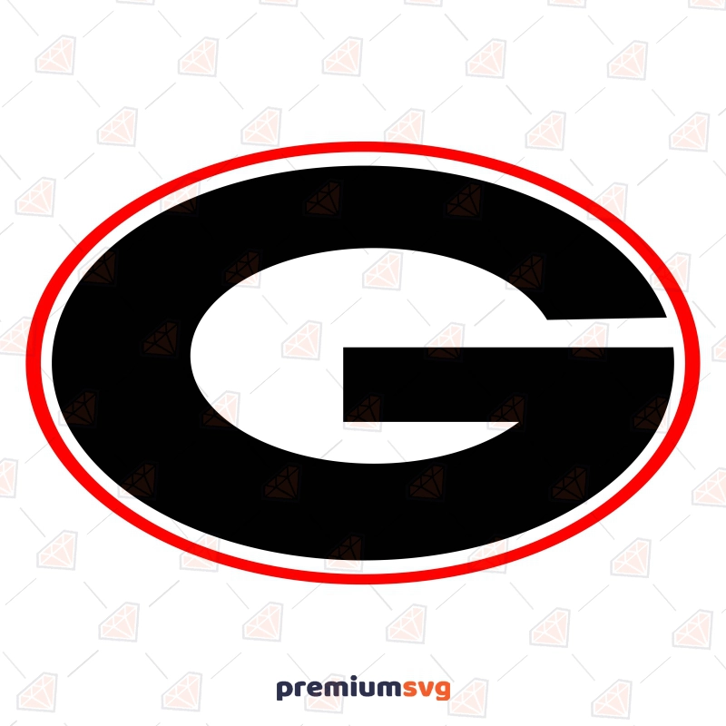 Georgia Bulldogs Logo SVG File, Instant Download Football SVG Svg